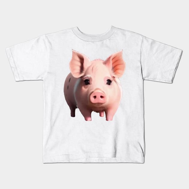 Just a Piggy 3 Kids T-Shirt by Dmytro